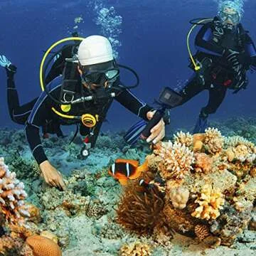 Luxebell Floating Hand Grip, Pole Mount for Gopro Hero 12 11 10 9 8 7 6 5 Max Session 4 3+, Handle Mount Accessories for AKASO EK7000 V50 Pro Brave 4 Campark DJI OSMO Action Camera (Orange)