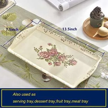 YOLIFE Vintage Rose Porcelain Tea Set for Elegant Occasions