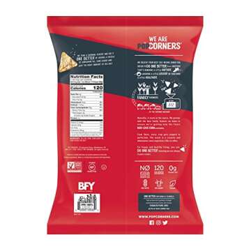 Popcorners Sweet & Salty Kettle Corn Popped Corn Snacks, Gluten Free, Non-GMO, 7oz bags (Pack of 12)...