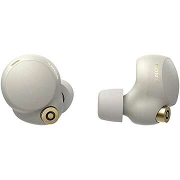 Sony WF-1000XM4 Industry Leading Noise Canceling Truly Wireless Earbud Headphones with Alexa Built-in, Silver