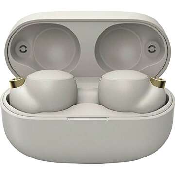 Sony WF-1000XM4 Industry Leading Noise Canceling Truly Wireless Earbud Headphones with Alexa Built-in, Silver