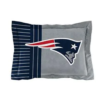 Northwest NFL New England Patriots Comforter and Sham Set, King, Safety