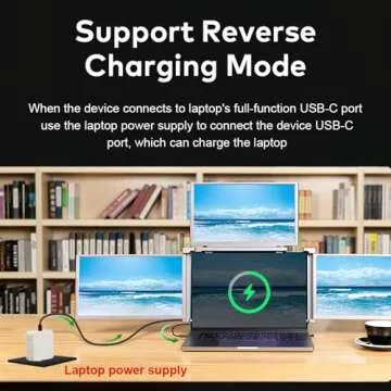 MNN 14 Inch Portable Quad Monitor for Laptops