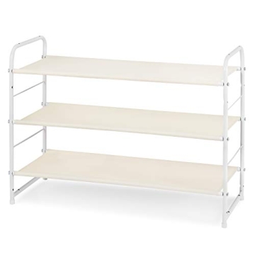 Simple Trending 3-Tier Stackable Shoe Rack for Easy Organization