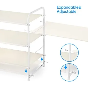 Simple Trending 3-Tier Stackable Shoe Rack for Easy Organization