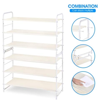 Simple Trending 3-Tier Stackable Shoe Rack for Easy Organization