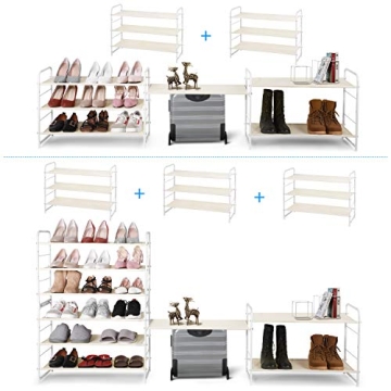 Simple Trending 3-Tier Stackable Shoe Rack for Easy Organization