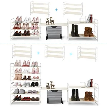 Simple Trending 3-Tier Stackable Shoe Rack for Easy Organization