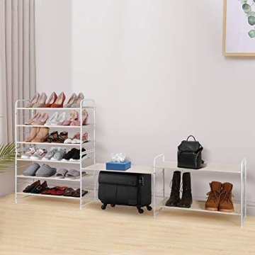 Simple Trending 3-Tier Stackable Shoe Rack for Easy Organization