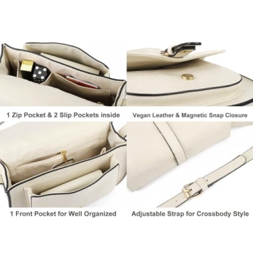 AFKOMST Vegan Leather Crossbody Bags Stylish Practical