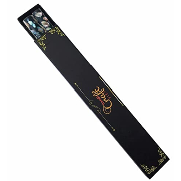 Elegant Wooden Hair Chopsticks with Mother of Pearl Inlays