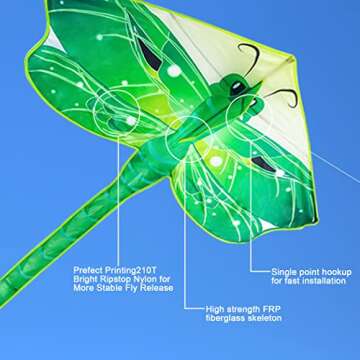 3 Pack Large Kites for Easy Flying Fun Outdoors