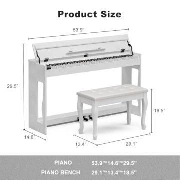 UMOMO 88 Weighted Key Digital Piano - Ideal for All Skill Levels