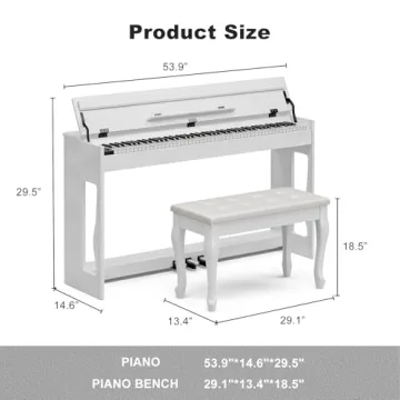 UMOMO 88 Weighted Key Digital Piano - Ideal for All Skill Levels
