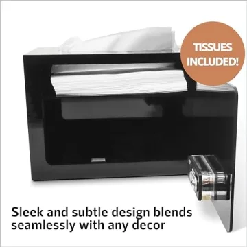 Acrylic Tissue Box Safe with Lock for Secure Storage
