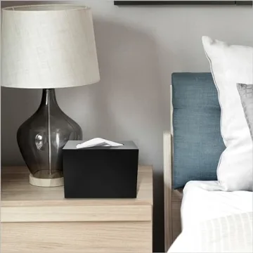 Acrylic Tissue Box Safe with Lock for Secure Storage