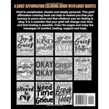 Coloring Through Grief: Affirmation Coloring Book