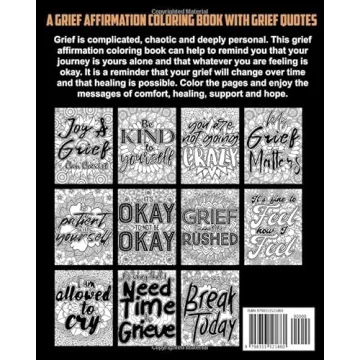 Coloring Through Grief: Affirmation Coloring Book