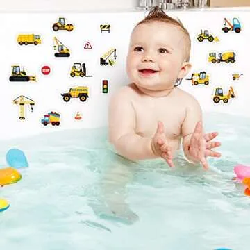 Tevxj Construction Gel Clings for Kids - Reusable Fun