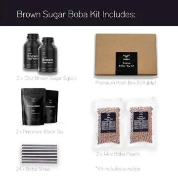 Indulge with Brown Sugar Boba Tea Kit | Perfect for 40 Drinks