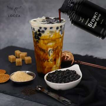 Brown Sugar Boba Tea Kit with Pearls for 40 Drinks