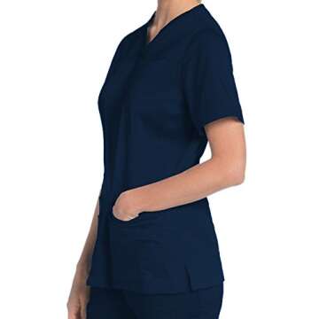Urbane Uflex Women's Modern Fit Scrubs Navy - Stylish & Comfortable