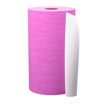 Renova Pink Paper Towel Jumbo Roll 2 Ply 120 Highly Absorbent Sheets