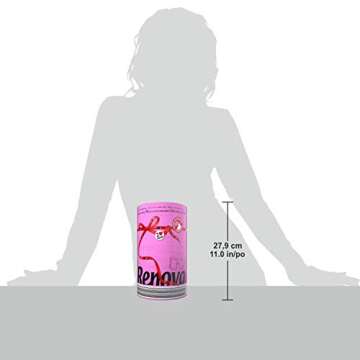 Renova Pink Paper Towel Jumbo Roll 2 Ply 120 Highly Absorbent Sheets