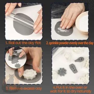 Halloween Clay Cutters for DIY Polymer Jewelry 7 Shapes