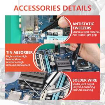 Ayyecoeeye Welder Five-Piece Set, Versatile Internally Heated Industrial Laser Welding Tools, 3 In 1...