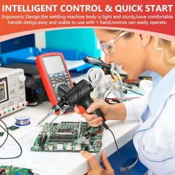 Ayyecoeeye Welder Five-Piece Set, Versatile Internally Heated Industrial Laser Welding Tools, 3 In 1 Handheld Rust Removal/Cutting/Welding with Spare Tin Wire