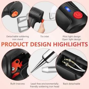 Ayyecoeeye Welder Five-Piece Set, Versatile Internally Heated Industrial Laser Welding Tools, 3 In 1 Handheld Rust Removal/Cutting/Welding with Spare Tin Wire