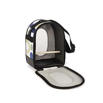 Prevue Pet Products Soft Sided Bird Travel Carrier with Perch Small, Multicolor