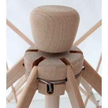 Large Stanwood Wooden Umbrella Swift for Crafters