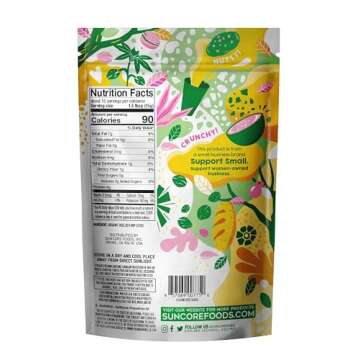 Suncore Foods Organic Hemp Seeds, Gluten-Free, Non-GMO, 8oz (1 Pack)