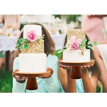 Elegant Wooden Cake Stand, Perfect for Any Occasion