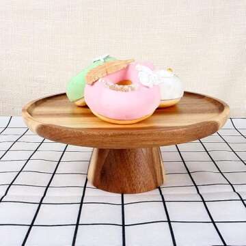 Elegant Wooden Cake Stand, Perfect for Any Occasion