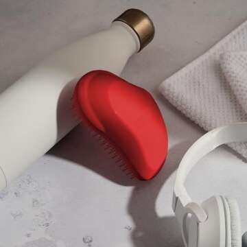 Tangle Teezer Original Detangler Brush, Dry & Wet Hair Brush for Thick & Curly Hair Types, Salsa Red