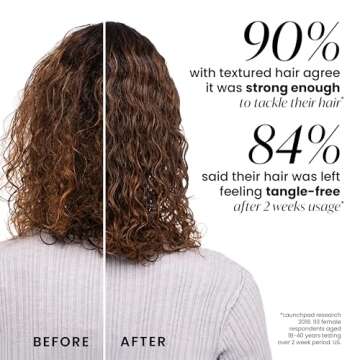 Tangle Teezer Original Detangler Brush, Dry & Wet Hair Brush for Thick & Curly Hair Types, Salsa Red