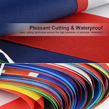 World Cup 2022 International Flags Country Flags, 100 Countries Flags Banner, 82 Ft 8.2” x 5.5” String Flags Hanging Flags for World Cup PartySports Clubs Celebration