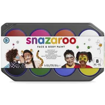 Snazaroo Face Paint Palette Kit for Vibrant Creative Fun
