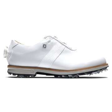 FootJoy Women's Premiere Series Boa Previous Season Style Golf Shoe, White/White, 10