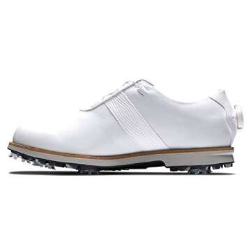FootJoy Women's Premiere Series Boa Previous Season Style Golf Shoe, White/White, 10