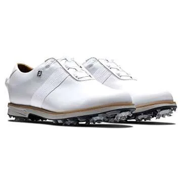 FootJoy Women's Premiere Series Boa Previous Season Style Golf Shoe, White/White, 10
