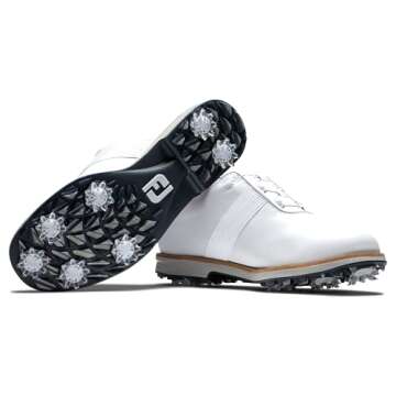 FootJoy Women's Premiere Series Boa Previous Season Style Golf Shoe, White/White, 10