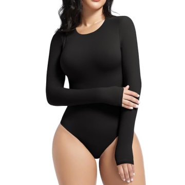 YIANNA Long Sleeve Bodysuit - Stylish & Comfortable Essentials
