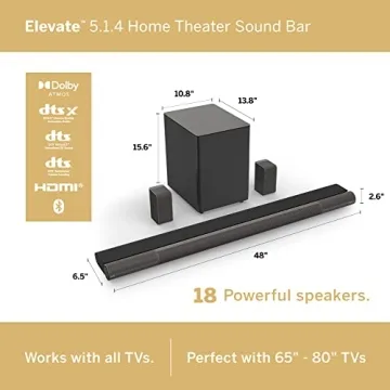 Vizio P514A-H6 Elevate Sound Bar with Subwoofer