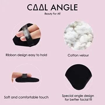 Triangle Makeup Powder Puffs - Soft & Reusable Applicators