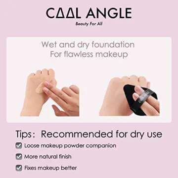 Triangle Makeup Powder Puffs - Soft & Reusable Applicators