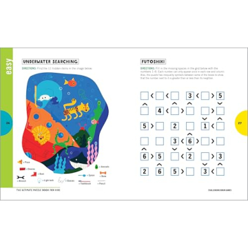 The Ultimate Puzzle Book for Kids: Fun Brain Teasers